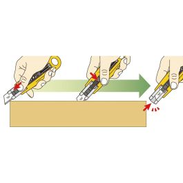 Cutter Olfa 17,5 X 0,6 MM Acier inoxydable Plastique 17,5 mm De Sécurité