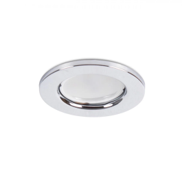 Aro Foco Downlight Circular Sara Acero 81mm Cromado