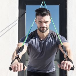 Set de Bandes de Résistance avec Accessoires et Guide d´Entraînement Tribainer InnovaGoods 3 Unités