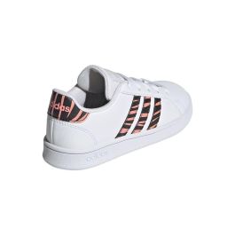 Chaussures de Sport pour Enfants Adidas Grand Court Print Blanc 23,5