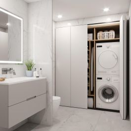 Emuca Kit de quincaillerie pour 2 portes coulissantes pliantes et armoire à fermeture souple Twofold, pour 4 panneaux non inclus, Sans coulisse, Anodisé mat