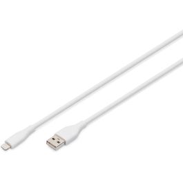 DIGITUS USB 2.0 Kabel Typ A-Lightning Silikon 1m MFI weiß