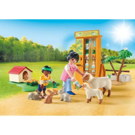 Playmobil 72007 - Kit Mini Zoo avec Animaux de la Ferme, 63 Pièces, Jeu de Rôle Éducatif pour Enfants Dès 4 Ans