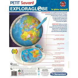 Clementoni EXPLORAGLOBE Connect Globe interactif éducatif avec mode quiz à partir de 7 ans