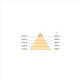 Emuca Spot LED pour miroir de salle de bain Gemini (AC 230V 50Hz), 6 W, Chromé, Plastique et Aluminium