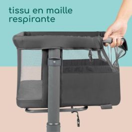 BEBECONFORT Zina Berceau Pliable Bebe & Cododo, 0-6 m (0-9 kg), 5 Positions, Matelas Inclinable, Mineral Graphite