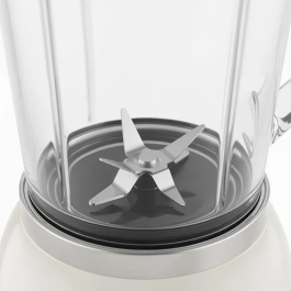 SWEISS Blender Vintage MXV8 1000 W - Bol 1,5 L avec 6 Lames - Vitesses + Mode Pulse - Puissant pour Smoothies, Glace Pilée (Beige)