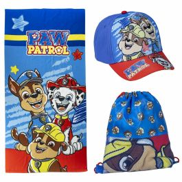 Serviette de plage The Paw Patrol Bleu 27 x 33 x 7 cm 3 Pièces