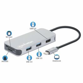 MANHATTAN USB-C 8-in-1 Dockingstation HDMI RJ45 3xUSB-A