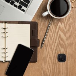 Emuca Lot de 10 interrupteurs à encastrer D21x21, Plastique, Noir