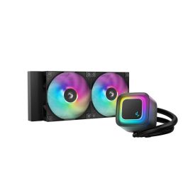 Deepcool LE240 V2 - Refroidisseur de Liquide Tout-en-Un pour Processeur - 2 Ventilateurs RGB 120 mm Noir - Compatible Intel LGA 1700/1200/115x et AMD AM4/AM5