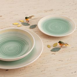 Plato Postre Cerámico Velvet Quid 19 cm (12 Unidades)