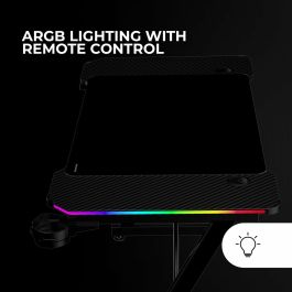 Bureau Gaming Mars Gaming ESCRITORIO ERGO RGB Noir 120 x 60 cm