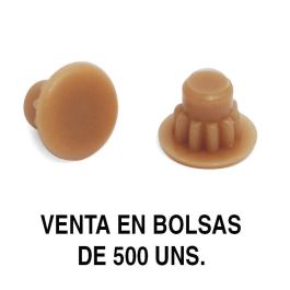 HERRAJES ALK Tapa Mina Ag.5Mm Marron Claro 500 unités