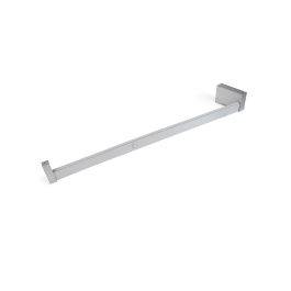 Emuca barre de penderie pour armoire Castor avec lumière LED, batterie amovible et détecteur de mouvement, 558, Anodisé mat.