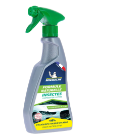 Michelin - Nettoyant insectes naturel 500ml - Spray écodétergent certifié - Élimine insectes et fientes d'oiseaux sur carrosserie et vitres