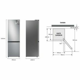 Machine à laver Samsung RB34C602DSA 186 Argenté
