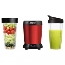 Sencor SNB 4301RD Blender Mixeur 1000W Rouge avec Bols 1L et 0.8L, Lames Titane, pour Smoothies, Soupes et Sauces