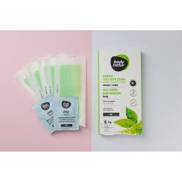 Body Natur Bandes Cire À Épiler Corps Thé Matcha 16 Unidades
