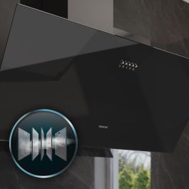 Hotte Conventionnelle Cecotec 90 cm Bolero Flux DM 906500 Verre Noir LED A