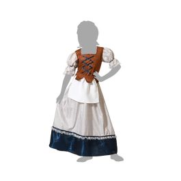 Déguisement serveuse médiévale robe blanche pour fille enfant 3-4 ans