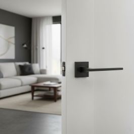 HERRAJES ALK Roseta Zamak Zet 51X51 Noir Mat Nickel Satiné