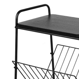 Table Porte-revues Max Home Fer Bois MDF (4 Unités)