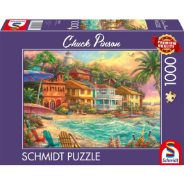 Schmidt Puzzle 1000 pièces - Chuck Pinson - Island Time - Multicolore - 69.3 x 49.3 cm - Jeu pour adultes Precio: 38.004. SKU: B18D66PCRK