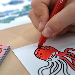 Bloc avec Dessins à Colorier Milan Alien invasion