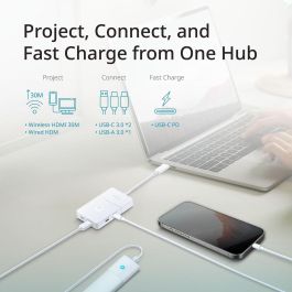 Hub USB D-Link DUP-501 Blanc