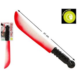 Machete ensanglanté lumineux pour Halloween 41 cm, Accessoire de déguisement réaliste pour adulte, Fêtes d'horreur et maison hantée Precio: 10.5. SKU: B1JYETVFJ2