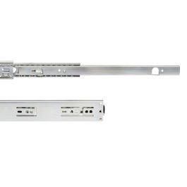 Emuca Jeu de coulisses à billes à sorties totale avec supports, hauteur 45mm, longueur 350mm, Acier, Zingué