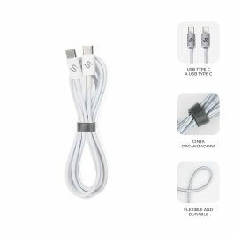 Câble USB-C vers USB-C Subblim SUBCAB-C10011 2 m Blanc