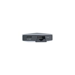 Hub USB Aisens ASUC-8P004-GR 4K Ultra HD Noir Gris