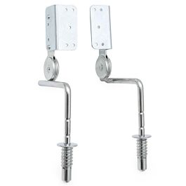 Q&Q Mécanisme Sofa Cabecero 1 Derecha + 1 Izquierda 10P Cromo Automatique Regulable Hauteur avec Tube d'Accrochage Métallique Anti-fils