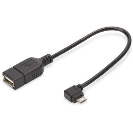 DIGITUS USB Adapter/Konverter,OTG,micro B/St-A/Bu,0,15m,sw