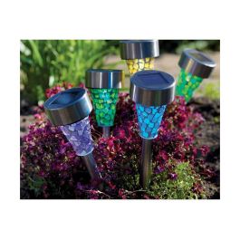 Torche de Jardin Lumineo 39 cm Multicouleur Solaire