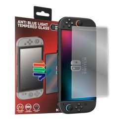 Konix Protection d'Écran en Verre Trempé Anti-Lumière Bleue Anti-Bulles Dureté 9H Transparente pour Nintendo Switch 2 3328170304405