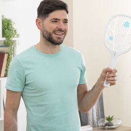 Raquette Anti-insectes Rechargeable 2 en 1 avec Lumière UV KL Rak InnovaGoods