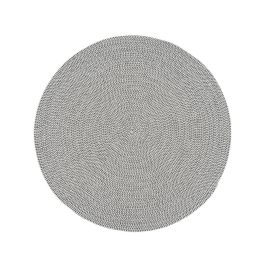 Tapis Blanc Gris 90 x 90 x 0,2 cm