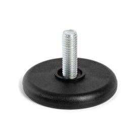 HERRAJES ALK Pie Nivelador Toni Ø50 M8X24 Negro