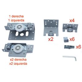 HERRAJES ALK Kit Yumbo 3 Puertas 1-Ext + 2-Int SP19 pour portes jusqu'à 19mm Precio: 64.89. SKU: B1ANBR6EDJ