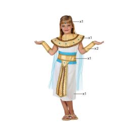 Déguisement de Reine Égyptienne Cléopâtre pour Fille, Taille 3-4 Ans, Doré, Blanc et Bleu avec Diadème et Accessoires Precio: 24.432. SKU: S1103366