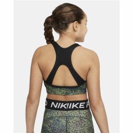 Soutien-gorge de Sport Nike Dri-FIT Swoosh Noir/Vert Enfant