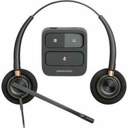 HP 89434-02 Micro-casque Binaural Poly EncorePro 520 avec Fonction Quick Disconnect, Filaire, Appels/Musique, Noir