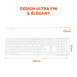 Mobility Lab - KP430W - Teclado inalámbrico - Teclas planas - AZERTY - FR - Negro