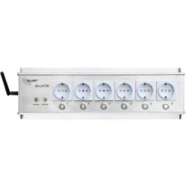 ALLNET MSR IO Zentrale Schaltsteckdosenleiste 6-fach inkl. Messgerät für Desktop & 19 Montage ALL4176 für IP Gebäude Automation ALL4176v3