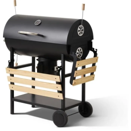 Cookingbox 9765081 Barbecue à charbon Mike Evolution, caisse de cuisson, dimensions 142 x 57 x 112 cm, noir