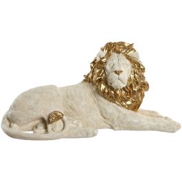 Figurine Décorative Home ESPRIT Blanc Doré Lion 80 x 36 x 39 cm