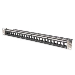 Digitus Patchpanel 1U 24 Ports Modulaire Rackmount Cat5e, Cat6, Cat6a Noir